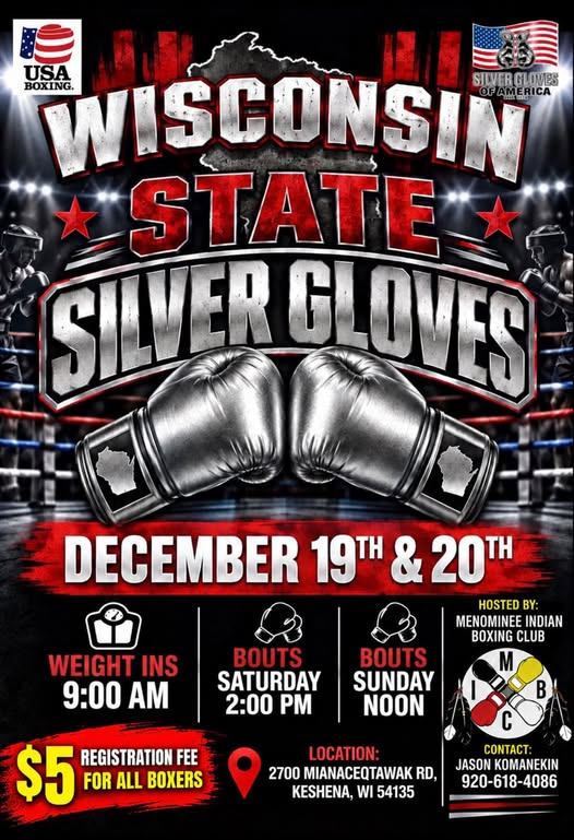 Wisconsin State Silver Gloves flyer